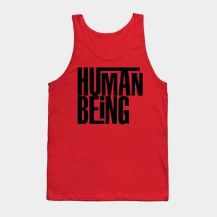 Human Being (black) Tank Top